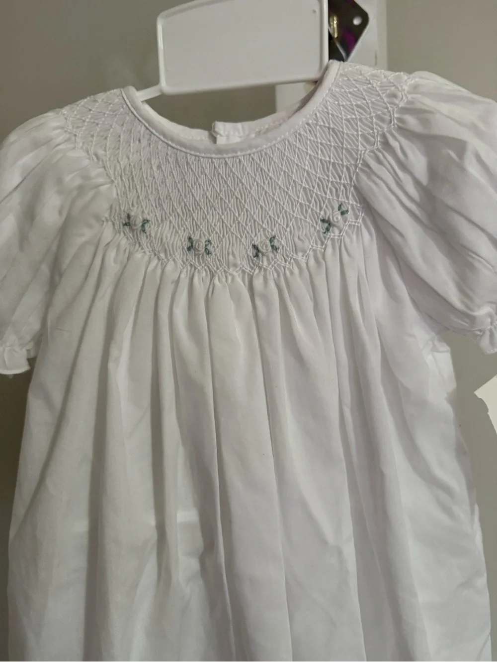 NWT Petit Ami Hand Embroidered Smocked Dress & Bonnet